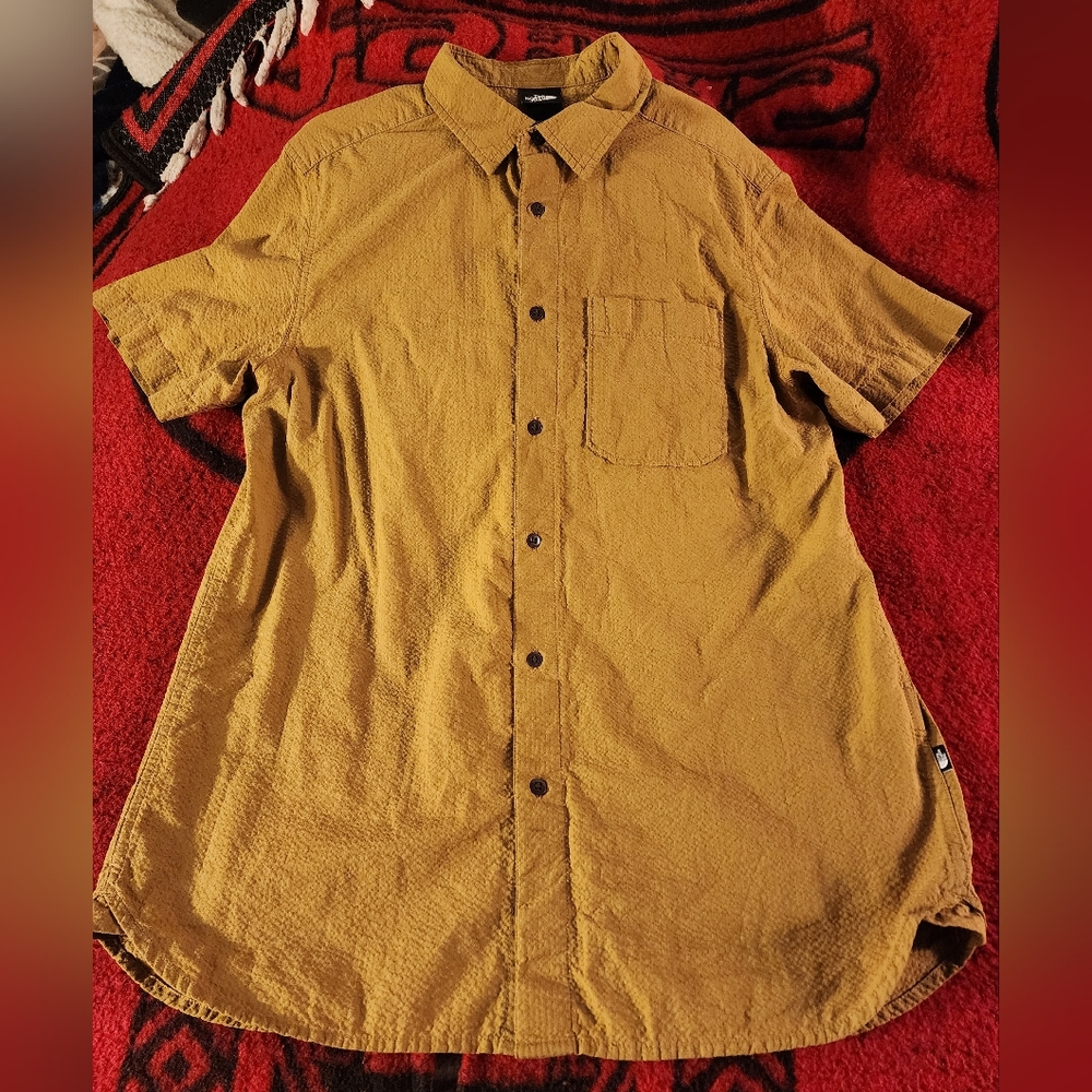 The north face button-up t-shirt